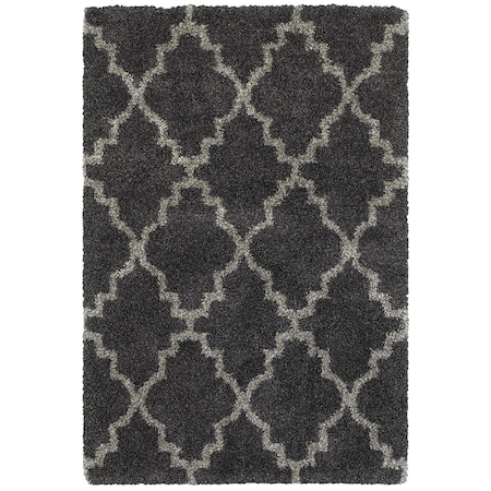 Oriental Weavers Henderson 092K1 4x6 Rectangle - Charcoal/ Grey-Polypropylene H092K1117165ST